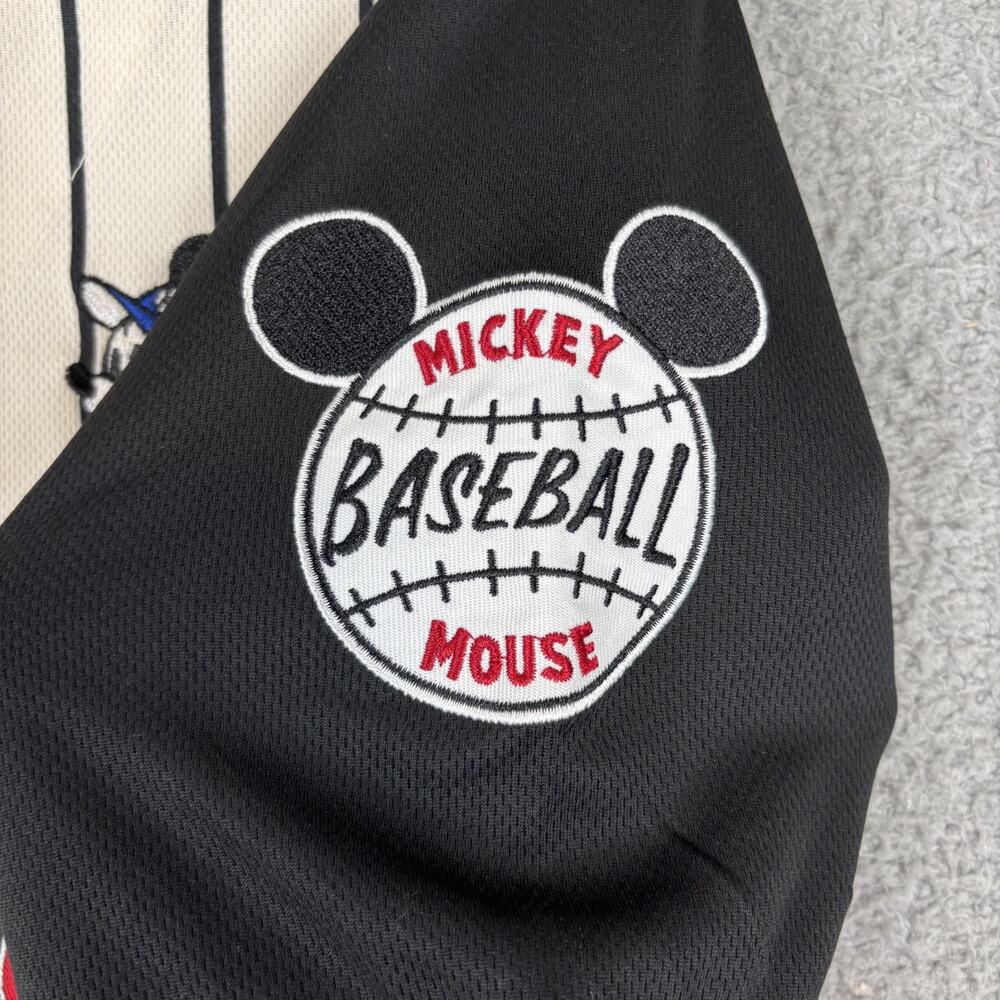 Mickey Mouse #28 Disney BoxLunch Exclusive Baseball Jersey Unisex Mens SM Stripe - Picture 3 of 11
